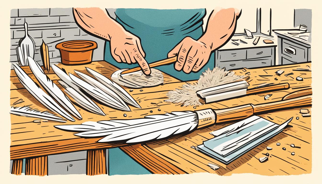 Creating a Feather Stick