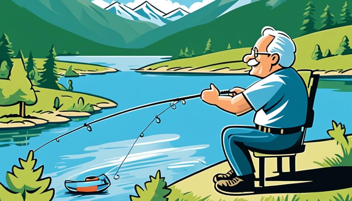 Fishing with emergency solutions like dental floss during camping