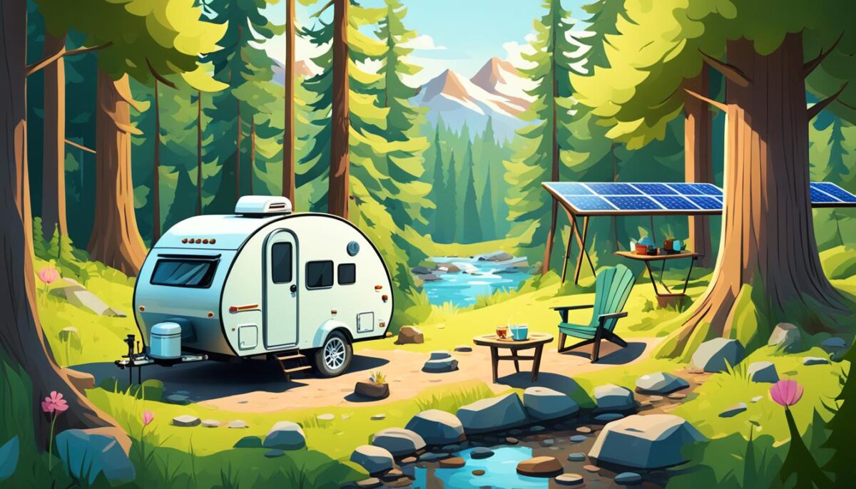 eco-friendly camping with teardrop trailers